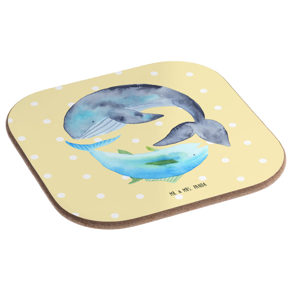 Quadratische Untersetzer Walfisch & Thunfisch Bierdeckel, Glasuntersetzer, Untersetzer Gläser, Getränkeuntersetzer, Tiermotive, Gute Laune, lustige Sprüche, Tiere, Wal, Wahl, Tunfisch, Wortwitz lustig, Spruch lustig, Flachwitz, Witz, Spruch des Tages, Flachwitz Geschenk