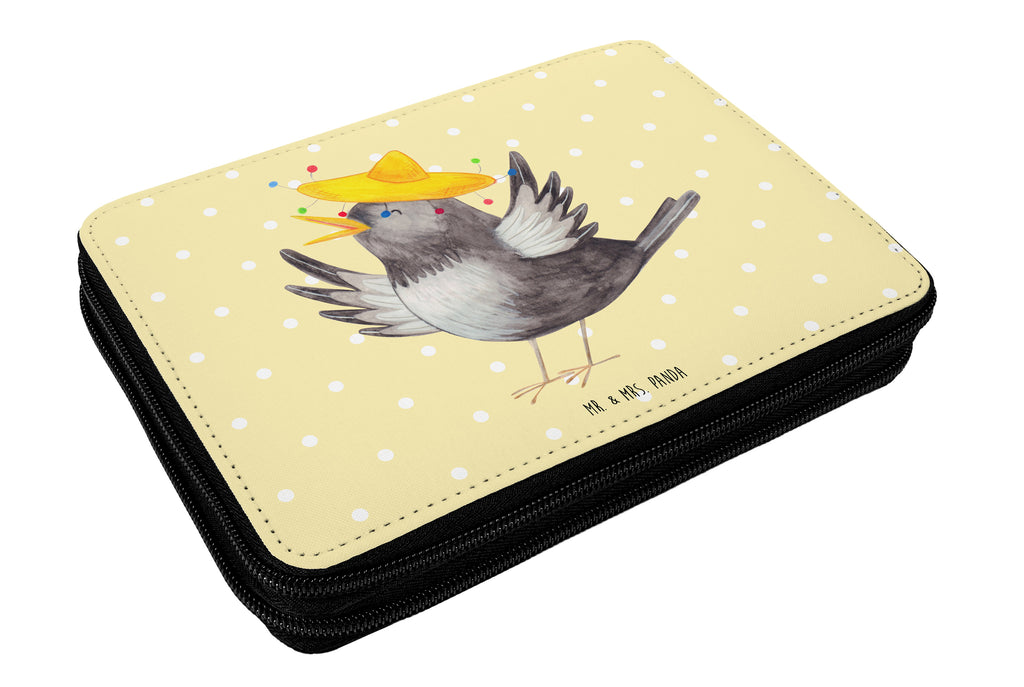 Federmappe Rabe mit Sombrero Federmappe, Stiftetasche, Stifte Etui, Schule, Einschulung, Geschenk, Kind, Schüler, Schülerin, Stifterolle, Federmäppchen, Motiv, Grundschule, Federmäppchen bedruckt, Büro Stifte Etui, Bestückte Federmappe, Kinder Federmappe, Federmappe Einschulung, Tiermotive, Gute Laune, lustige Sprüche, Tiere, Rabe, Vogel, Vögel, Spruch positiv, fröhlich sein, glücklich sein, Glück Spruch, froh, Elster, Motivation