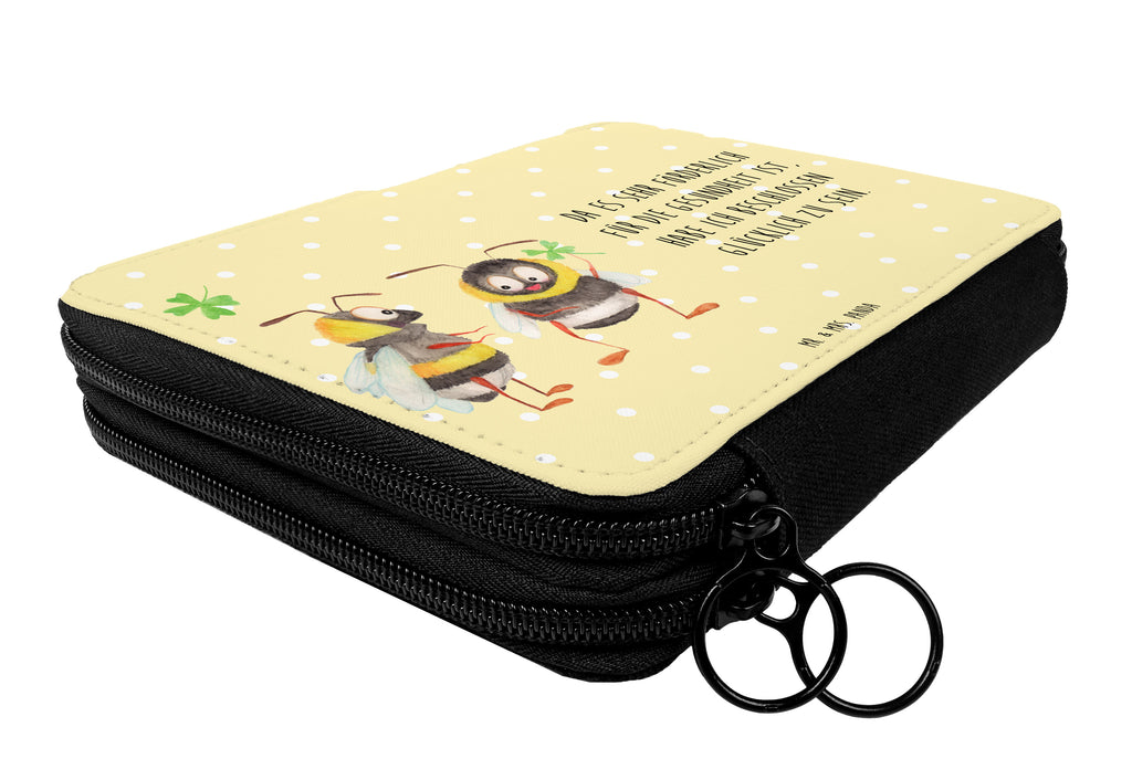 Federmappe Hummeln mit Kleeblatt Federmappe, Stiftetasche, Stifte Etui, Schule, Einschulung, Geschenk, Kind, Schüler, Schülerin, Stifterolle, Federmäppchen, Motiv, Grundschule, Federmäppchen bedruckt, Büro Stifte Etui, Bestückte Federmappe, Kinder Federmappe, Federmappe Einschulung, Tiermotive, Gute Laune, lustige Sprüche, Tiere, Hummel, Biene, Spruch positiv, Biene Deko, Spruch schön, glücklich sein, glücklich werden, Spruch fröhlich