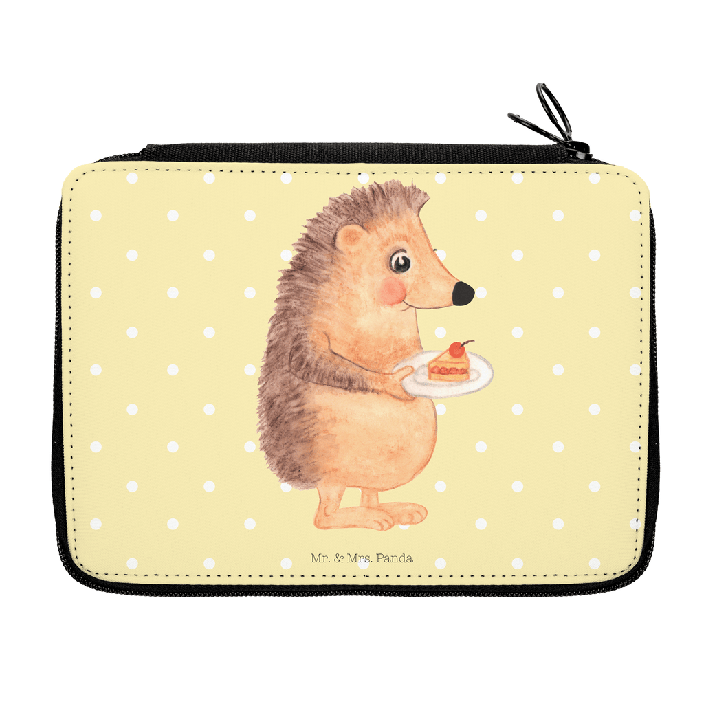 Federmappe Igel mit Kuchenstück Federmappe, Stiftetasche, Stifte Etui, Schule, Einschulung, Geschenk, Kind, Schüler, Schülerin, Stifterolle, Federmäppchen, Motiv, Grundschule, Federmäppchen bedruckt, Büro Stifte Etui, Bestückte Federmappe, Kinder Federmappe, Federmappe Einschulung, Tiermotive, Gute Laune, lustige Sprüche, Tiere, Igel, Essen Spruch, Kuchen, Backen Geschenk, Kuchen backen, Einladung Party, Geburtstagskuchen, Torte