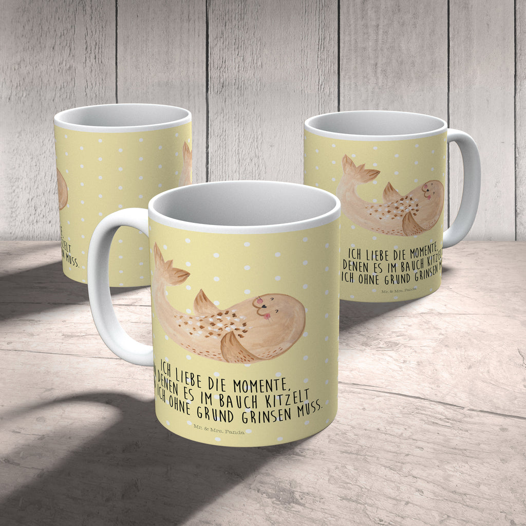 Kindertasse Robbe liegend Kunststoff Tasse, Kindergarten, Tasse, Trinkbecher, Camping Becher, Kaffeetasse, Kunststoffbecher, Kindergartenbecher, Outdoorgeschirr, Kunststoffgeschirr, Reisebecher, Reisetasse, Kinderbecher, Tiermotive, Gute Laune, lustige Sprüche, Tiere, Robbe, Robben, Seehund, Strand, Meerestier, Ostsee, Nordsee, Lachen, Freude