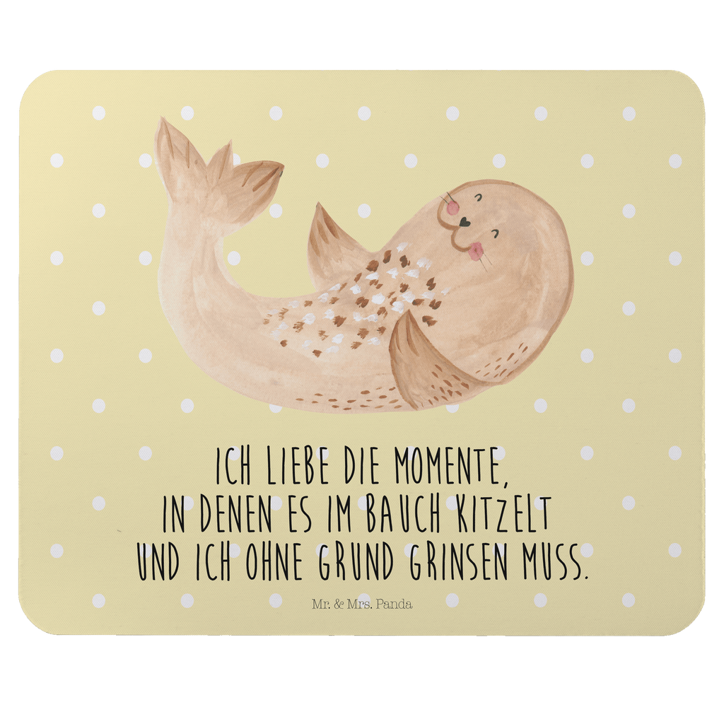 Mauspad Robbe liegend Mousepad, Computer zubehör, Büroausstattung, PC Zubehör, Arbeitszimmer, Mauspad, Einzigartiges Mauspad, Designer Mauspad, Tiermotive, Gute Laune, lustige Sprüche, Tiere, Robbe, Robben, Seehund, Strand, Meerestier, Ostsee, Nordsee, Lachen, Freude