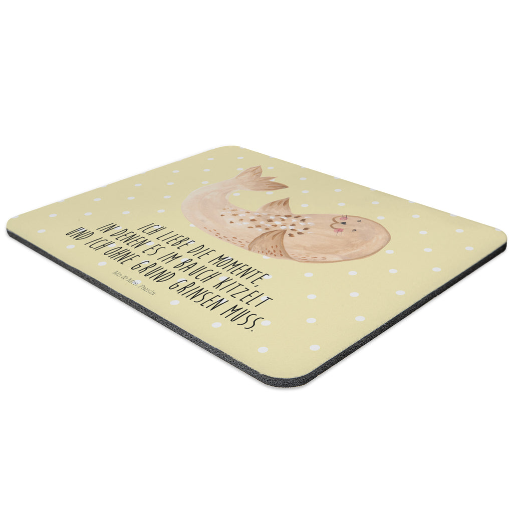 Mauspad Robbe liegend Mousepad, Computer zubehör, Büroausstattung, PC Zubehör, Arbeitszimmer, Mauspad, Einzigartiges Mauspad, Designer Mauspad, Tiermotive, Gute Laune, lustige Sprüche, Tiere, Robbe, Robben, Seehund, Strand, Meerestier, Ostsee, Nordsee, Lachen, Freude
