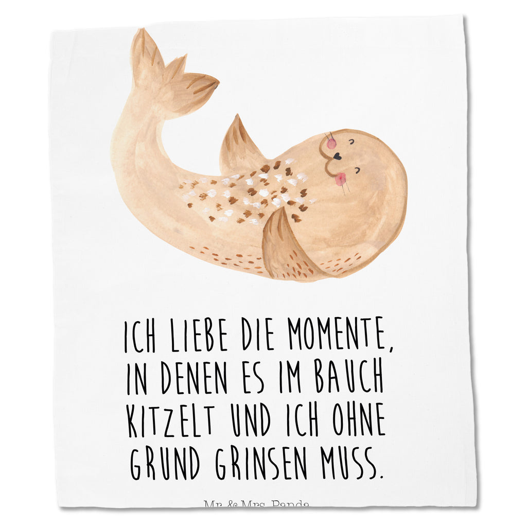 Tragetasche Robbe liegend Beuteltasche, Beutel, Einkaufstasche, Jutebeutel, Stoffbeutel, Tiermotive, Gute Laune, lustige Sprüche, Tiere, Robbe, Robben, Seehund, Strand, Meerestier, Ostsee, Nordsee, Lachen, Freude