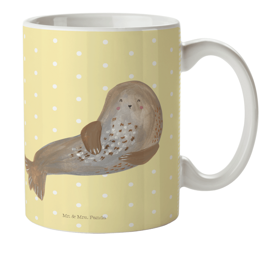 Kindertasse Robbe lachend Kunststoff Tasse, Kindergarten, Tasse, Trinkbecher, Camping Becher, Kaffeetasse, Kunststoffbecher, Kindergartenbecher, Outdoorgeschirr, Kunststoffgeschirr, Reisebecher, Reisetasse, Kinderbecher, Tiermotive, Gute Laune, lustige Sprüche, Tiere, Robbe, Robben, Seehund, Strand, Meerestier, Ostsee, Nordsee