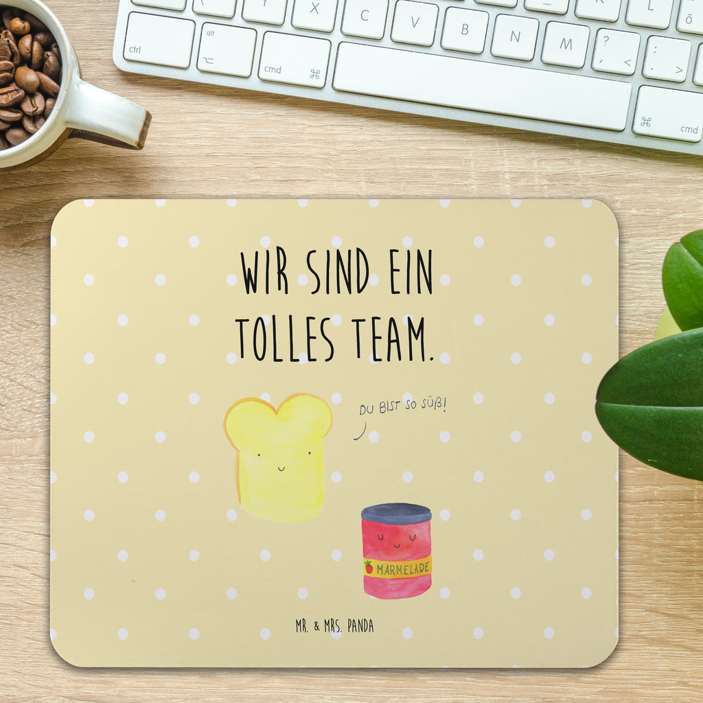 Mauspad Toast & Marmelade Mousepad, Computer zubehör, Büroausstattung, PC Zubehör, Arbeitszimmer, Mauspad, Einzigartiges Mauspad, Designer Mauspad, Tiermotive, Gute Laune, lustige Sprüche, Tiere, Toast, Marmelade, Dreamteam, süße Postkarte, süß, Küche Deko, Küche Spruch, Frühstück Einladung, Brot, Toastbrot