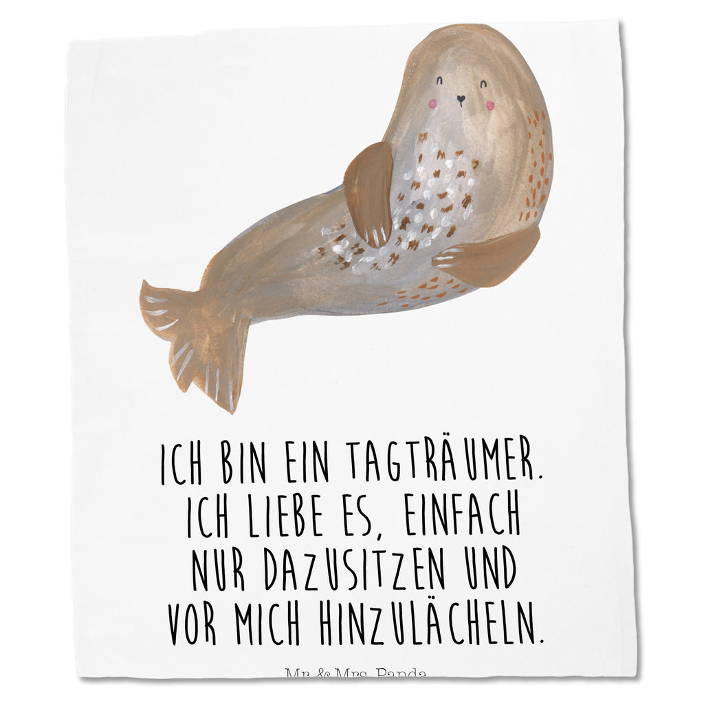 Tragetasche Robbe lachend Beuteltasche, Beutel, Einkaufstasche, Jutebeutel, Stoffbeutel, Tiermotive, Gute Laune, lustige Sprüche, Tiere, Robbe, Robben, Seehund, Strand, Meerestier, Ostsee, Nordsee