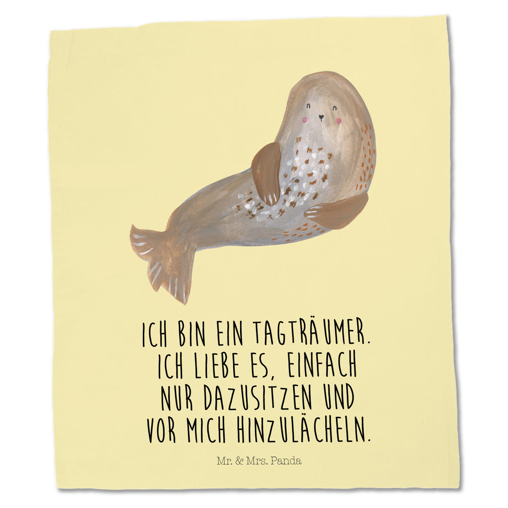 Tragetasche Robbe lachend Beuteltasche, Beutel, Einkaufstasche, Jutebeutel, Stoffbeutel, Tiermotive, Gute Laune, lustige Sprüche, Tiere, Robbe, Robben, Seehund, Strand, Meerestier, Ostsee, Nordsee