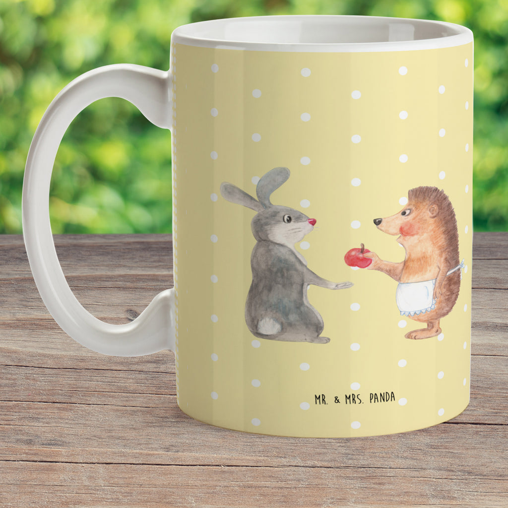 Kindertasse Liebe ist nie ohne Schmerz Kunststoff Tasse, Kindergarten, Tasse, Trinkbecher, Camping Becher, Kaffeetasse, Kunststoffbecher, Kindergartenbecher, Outdoorgeschirr, Kunststoffgeschirr, Reisebecher, Reisetasse, Kinderbecher, Tiermotive, Gute Laune, lustige Sprüche, Tiere, Igel und Hase, Igel, Hase, Liebe Spruch, Liebeskummer Geschenk, Herzschmerz, Trösten, Trennungsschmerz, Spruch romantisch