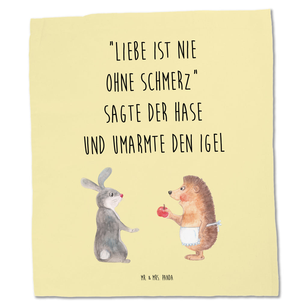Tragetasche Liebe ist nie ohne Schmerz Beuteltasche, Beutel, Einkaufstasche, Jutebeutel, Stoffbeutel, Tiermotive, Gute Laune, lustige Sprüche, Tiere, Igel und Hase, Igel, Hase, Liebe Spruch, Liebeskummer Geschenk, Herzschmerz, Trösten, Trennungsschmerz, Spruch romantisch