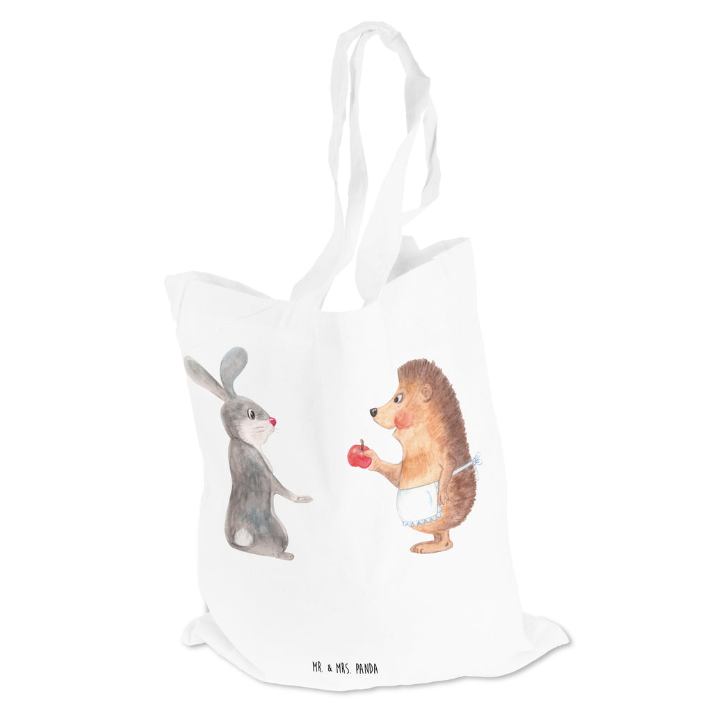 Tragetasche Liebe ist nie ohne Schmerz Beuteltasche, Beutel, Einkaufstasche, Jutebeutel, Stoffbeutel, Tiermotive, Gute Laune, lustige Sprüche, Tiere, Igel und Hase, Igel, Hase, Liebe Spruch, Liebeskummer Geschenk, Herzschmerz, Trösten, Trennungsschmerz, Spruch romantisch