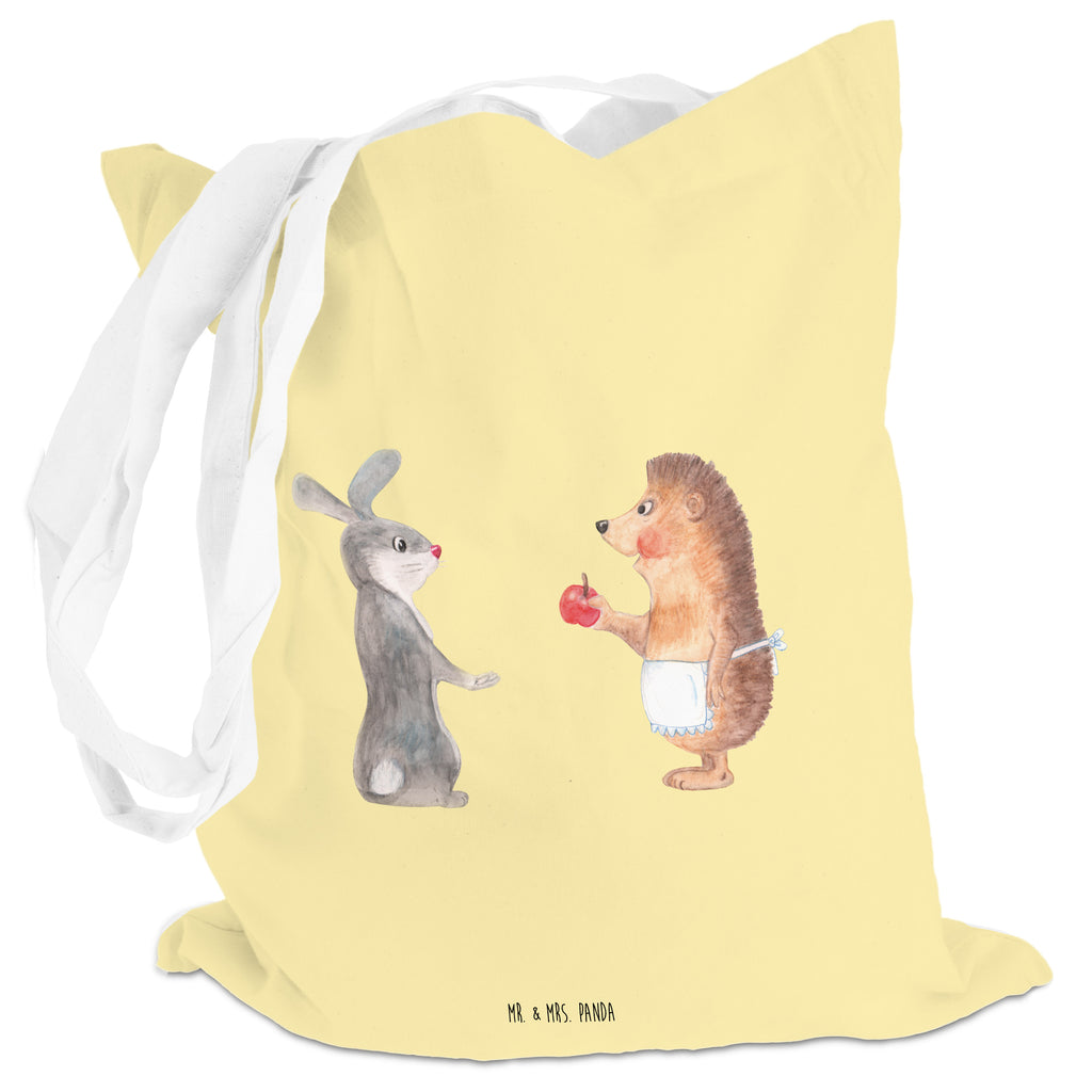Tragetasche Liebe ist nie ohne Schmerz Beuteltasche, Beutel, Einkaufstasche, Jutebeutel, Stoffbeutel, Tiermotive, Gute Laune, lustige Sprüche, Tiere, Igel und Hase, Igel, Hase, Liebe Spruch, Liebeskummer Geschenk, Herzschmerz, Trösten, Trennungsschmerz, Spruch romantisch
