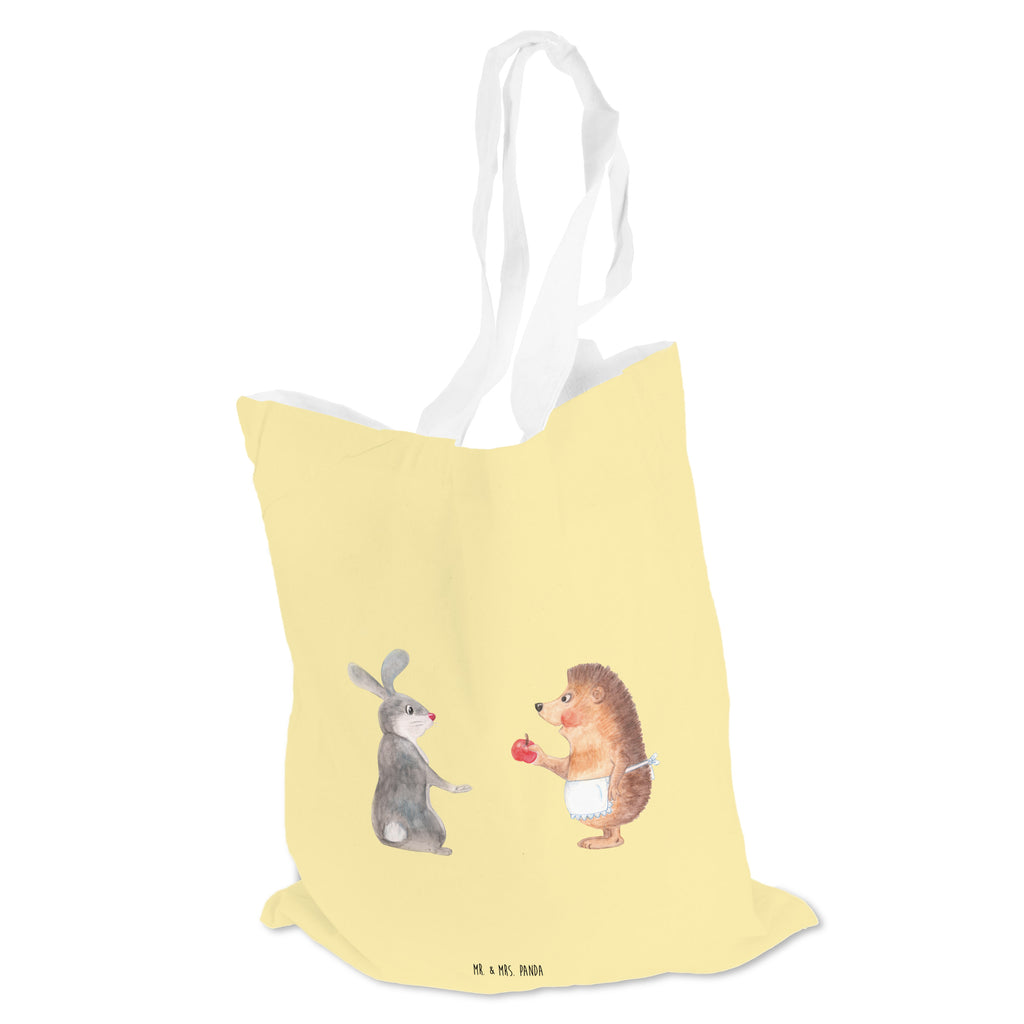 Tragetasche Liebe ist nie ohne Schmerz Beuteltasche, Beutel, Einkaufstasche, Jutebeutel, Stoffbeutel, Tiermotive, Gute Laune, lustige Sprüche, Tiere, Igel und Hase, Igel, Hase, Liebe Spruch, Liebeskummer Geschenk, Herzschmerz, Trösten, Trennungsschmerz, Spruch romantisch