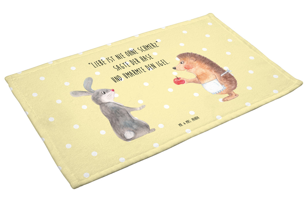 Gäste Handtuch Liebe ist nie ohne Schmerz Gästetuch, Reisehandtuch, Sport Handtuch, Frottier, Kinder Handtuch, Tiermotive, Gute Laune, lustige Sprüche, Tiere, Igel und Hase, Igel, Hase, Liebe Spruch, Liebeskummer Geschenk, Herzschmerz, Trösten, Trennungsschmerz, Spruch romantisch