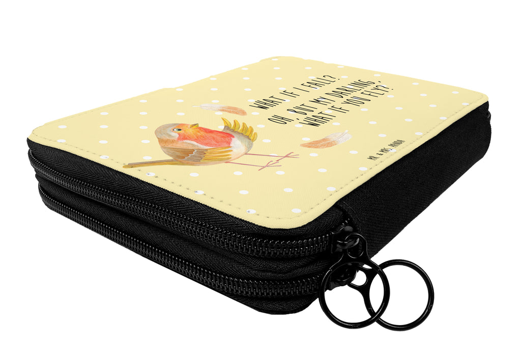 Federmappe Rotkehlchen mit Federn Federmappe, Stiftetasche, Stifte Etui, Schule, Einschulung, Geschenk, Kind, Schüler, Schülerin, Stifterolle, Federmäppchen, Motiv, Grundschule, Federmäppchen bedruckt, Büro Stifte Etui, Bestückte Federmappe, Kinder Federmappe, Federmappe Einschulung, Tiermotive, Gute Laune, lustige Sprüche, Tiere, What if i fall, Rotkehlchen, Spruch Motivation, Spruch Mut, Vogel, Motivation Sprüche, Motivationsbilder, fliegen