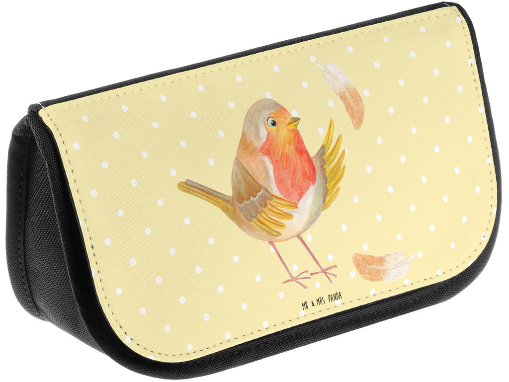 Kosmetiktasche Rotkehlchen mit Federn Kosmetikbeutel, Kulturtasche, Kulturbeutel, Schminktasche, Make-Up Tasche, Tiermotive, Gute Laune, lustige Sprüche, Tiere, What if i fall, Rotkehlchen, Spruch Motivation, Spruch Mut, Vogel, Motivation Sprüche, Motivationsbilder, fliegen