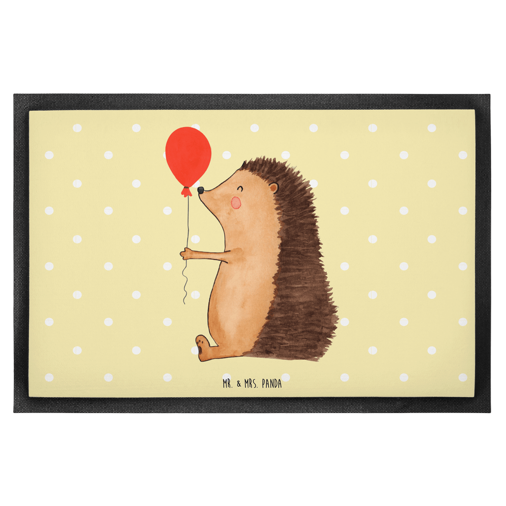 Fußmatte Igel mit Luftballon Igel, Geburtstag, Herzlichen Glückwunsch, Glückwunsch, Geburtstagskind, Ballon, Happy Birthday Türvorleger, Schmutzmatte, Fußabtreter, Matte, Schmutzfänger, Fußabstreifer, Schmutzfangmatte, Türmatte, Motivfußmatte,  Haustürmatte, Vorleger  süße Tiermotive, gute Laune, lustige Sprüche, Tiere