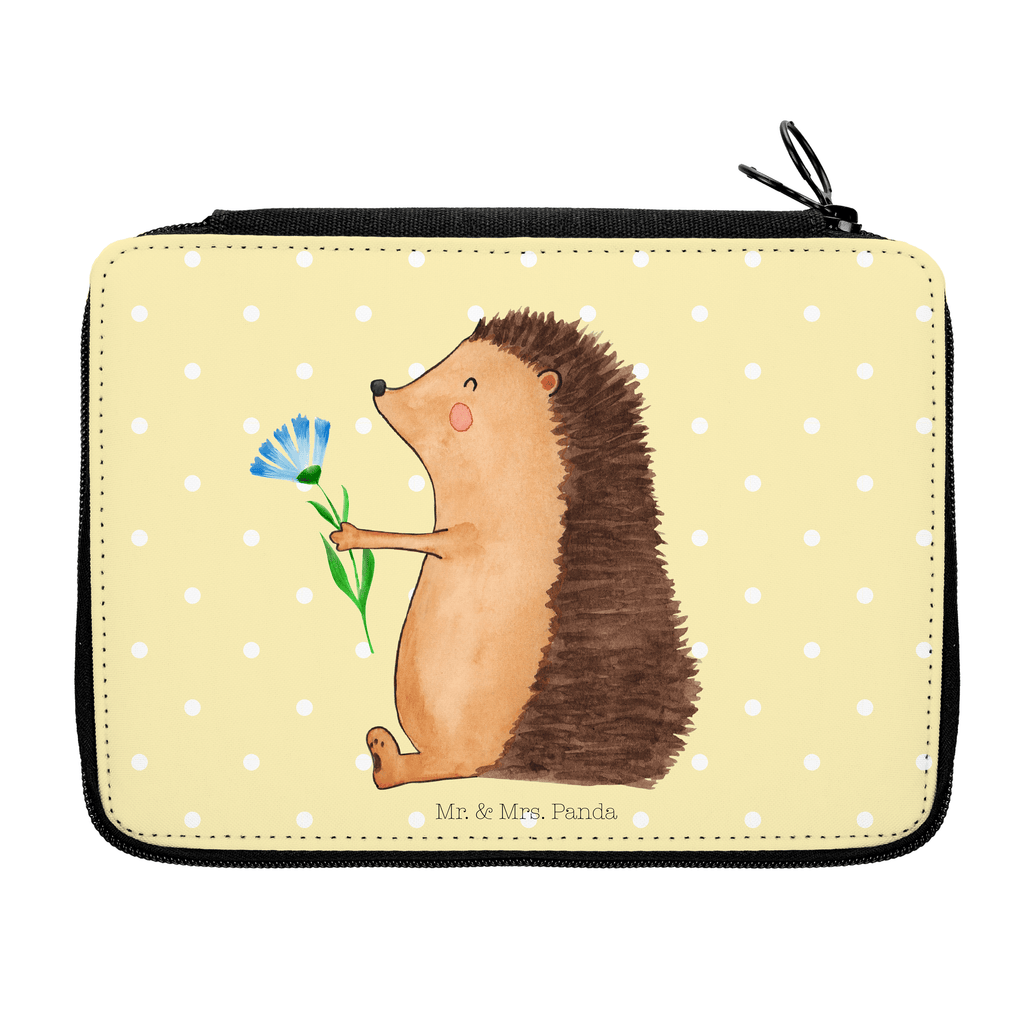 Federmappe Igel mit Blume Federmappe, Stiftetasche, Stifte Etui, Schule, Einschulung, Geschenk, Kind, Schüler, Schülerin, Stifterolle, Federmäppchen, Motiv, Grundschule, Federmäppchen bedruckt, Büro Stifte Etui, Bestückte Federmappe, Kinder Federmappe, Federmappe Einschulung, Tiermotive, Gute Laune, lustige Sprüche, Tiere, Igel, Gute Besserung, Genesungswünsche, Krankheit, Krankenhaus, krank, Besuch