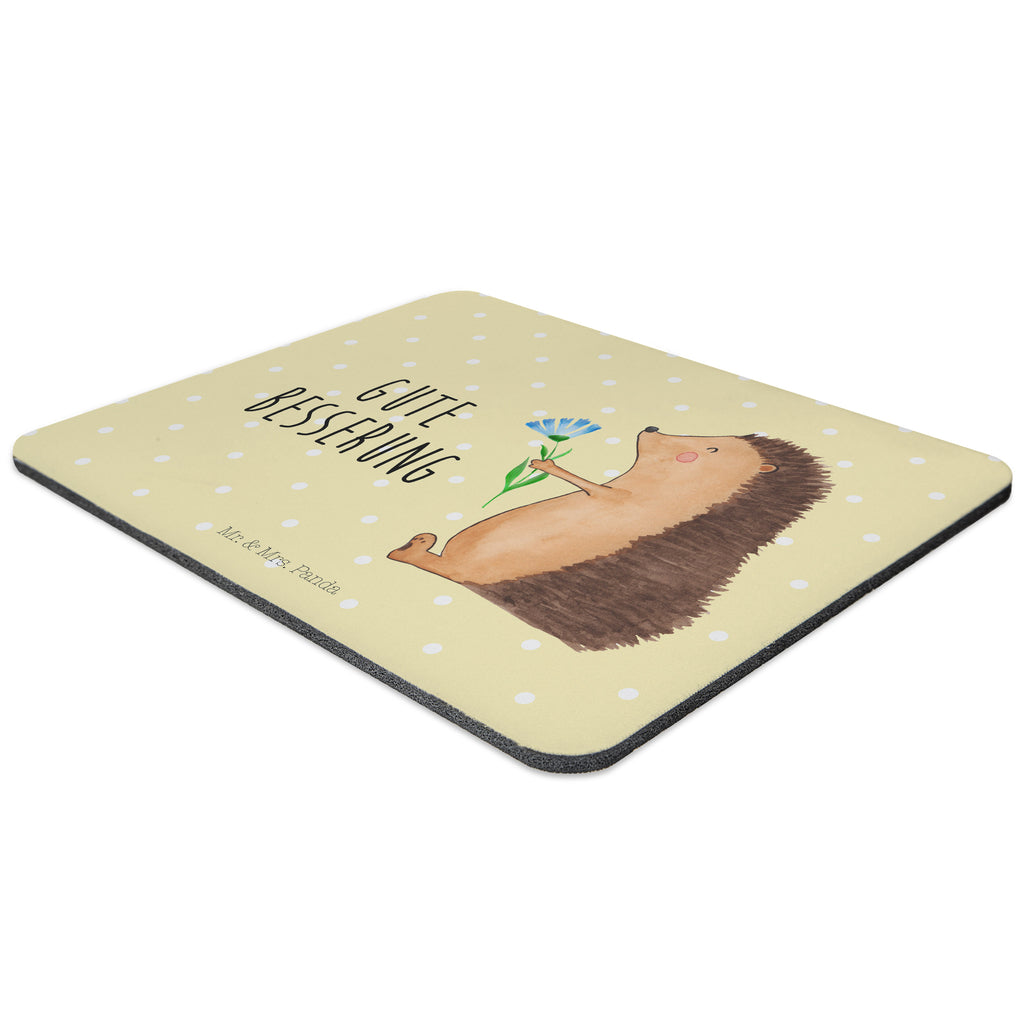 Mauspad Igel mit Blume Mousepad, Computer zubehör, Büroausstattung, PC Zubehör, Arbeitszimmer, Mauspad, Einzigartiges Mauspad, Designer Mauspad, Tiermotive, Gute Laune, lustige Sprüche, Tiere, Igel, Gute Besserung, Genesungswünsche, Krankheit, Krankenhaus, krank, Besuch
