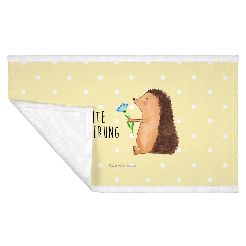 50 x 100 Handtuch Igel mit Blume Handtuch, Badehandtuch, Badezimmer, Handtücher, groß, Kinder, Baby, Tiermotive, Gute Laune, lustige Sprüche, Tiere, Igel, Gute Besserung, Genesungswünsche, Krankheit, Krankenhaus, krank, Besuch