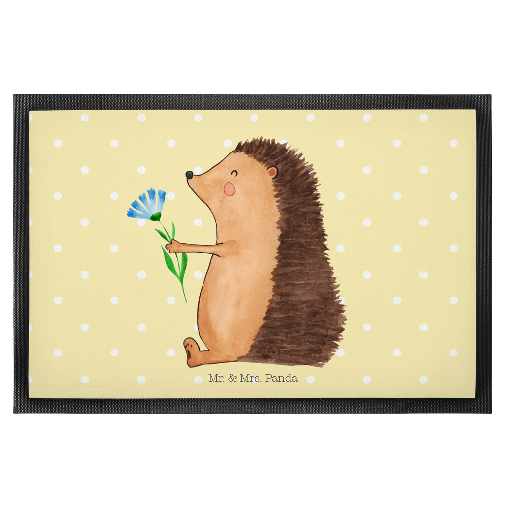 Fußmatte Igel mit Blume Igel, Gute Besserung, Genesungswünsche, Krankheit, Krankenhaus, krank, Besuch Türvorleger, Schmutzmatte, Fußabtreter, Matte, Schmutzfänger, Fußabstreifer, Schmutzfangmatte, Türmatte, Motivfußmatte,  Haustürmatte, Vorleger  süße Tiermotive, gute Laune, lustige Sprüche, Tiere