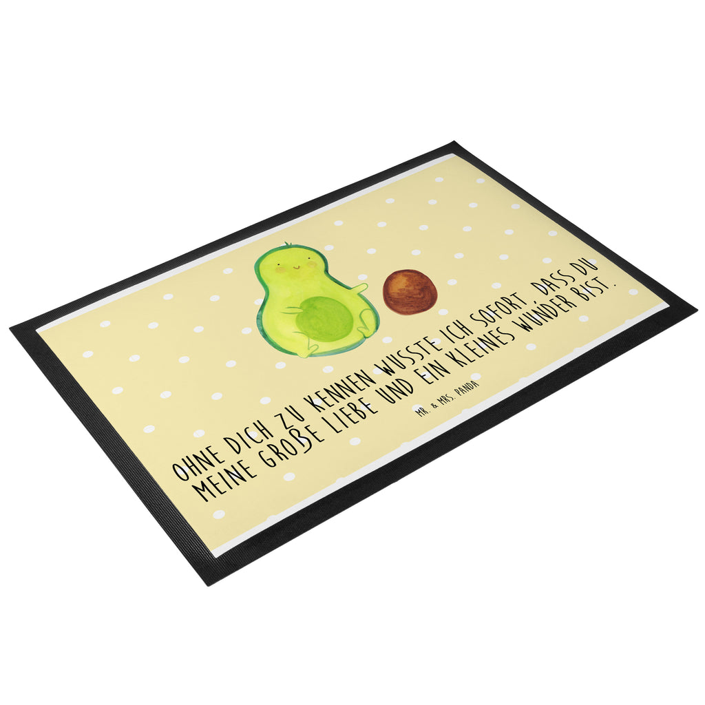 Fußmatte Avocado rollt Kern Avocado, Avocados,Schwanger, Geburt, Geburtstag, Säugling, Kind, erstes Kind, zur Geburt, Schwangerschaft, Babyparty, Baby, große Liebe, Liebe, Love Türvorleger, Schmutzmatte, Fußabtreter, Matte, Schmutzfänger, Fußabstreifer, Schmutzfangmatte, Türmatte, Motivfußmatte,  Haustürmatte, Vorleger  Avocado, Veggie, Vegan, Gesund