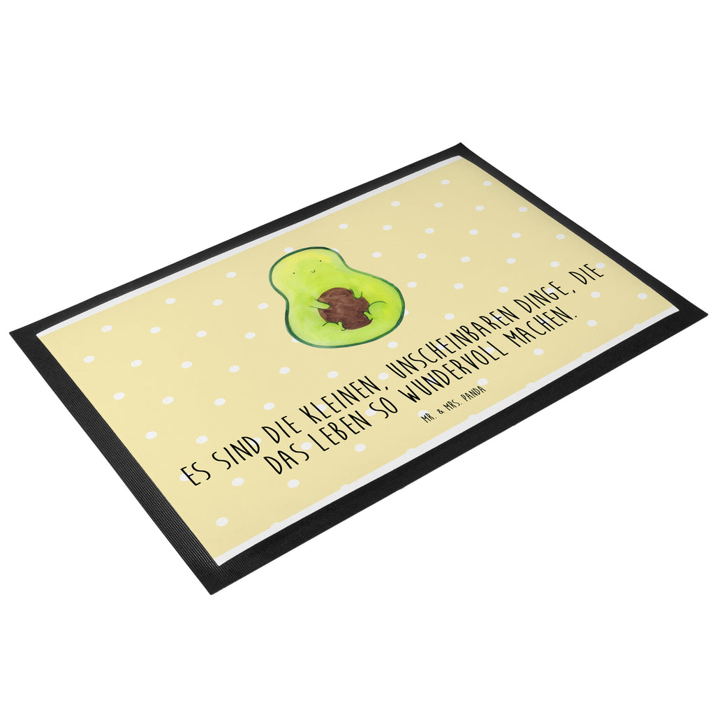 Fußmatte Avocado mit Kern Avocado, Avokado, Avocadokern, Kern, Pflanze, Spruch Leben  Türvorleger, Schmutzmatte, Fußabtreter, Matte, Schmutzfänger, Fußabstreifer, Schmutzfangmatte, Türmatte, Motivfußmatte,  Haustürmatte, Vorleger  Avocado, Veggie, Vegan, Gesund