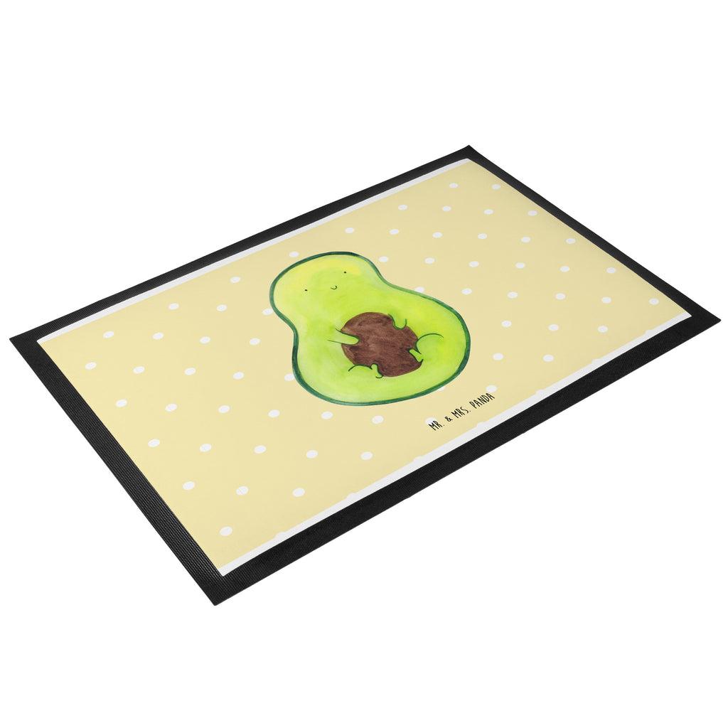 Fußmatte Avocado mit Kern Avocado, Avokado, Avocadokern, Kern, Pflanze, Spruch Leben  Türvorleger, Schmutzmatte, Fußabtreter, Matte, Schmutzfänger, Fußabstreifer, Schmutzfangmatte, Türmatte, Motivfußmatte,  Haustürmatte, Vorleger  Avocado, Veggie, Vegan, Gesund