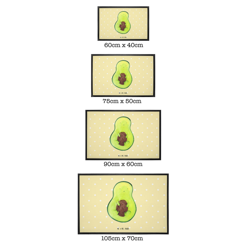 Fußmatte Avocado mit Kern Avocado, Avokado, Avocadokern, Kern, Pflanze, Spruch Leben  Türvorleger, Schmutzmatte, Fußabtreter, Matte, Schmutzfänger, Fußabstreifer, Schmutzfangmatte, Türmatte, Motivfußmatte,  Haustürmatte, Vorleger  Avocado, Veggie, Vegan, Gesund