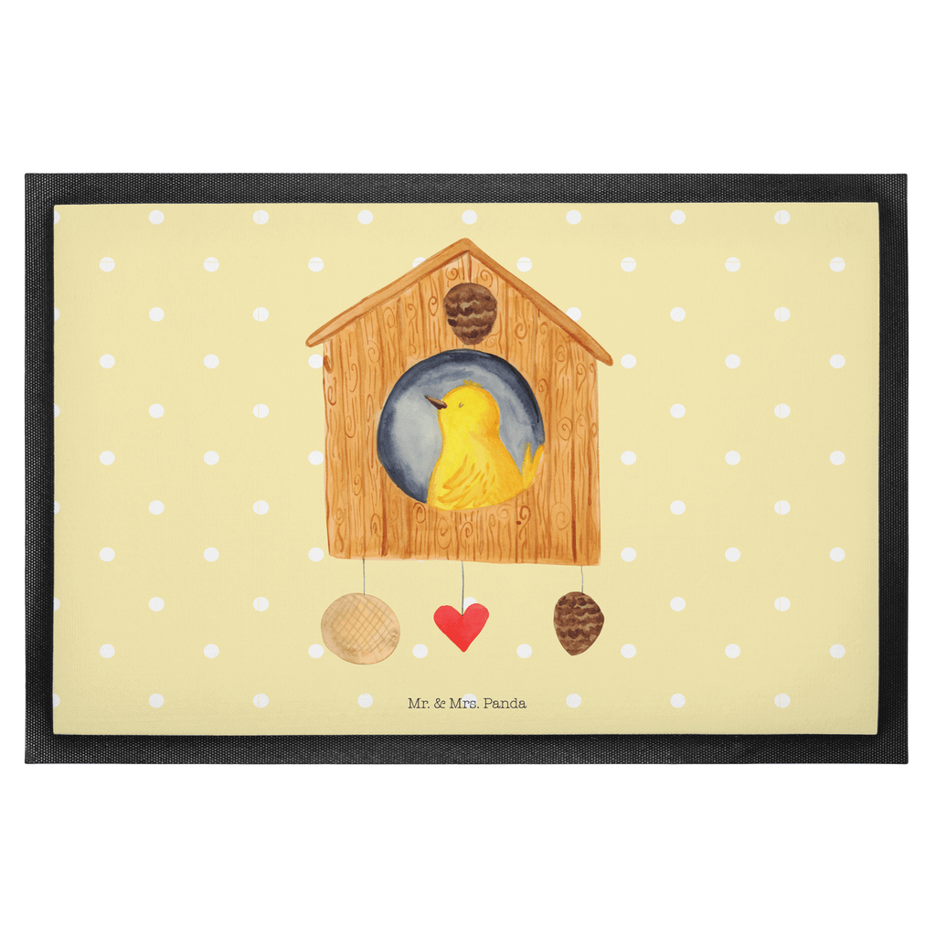 Fußmatte Vogelhaus sweet Home Vogelhaus, Vogel, Home sweet Home, Einzug, Umzug, Geschenk, Einzugsgeschenk, Hausbau, Haus Türvorleger, Schmutzmatte, Fußabtreter, Matte, Schmutzfänger, Fußabstreifer, Schmutzfangmatte, Türmatte, Motivfußmatte,  Haustürmatte, Vorleger  süße Tiermotive, gute Laune, lustige Sprüche, Tiere