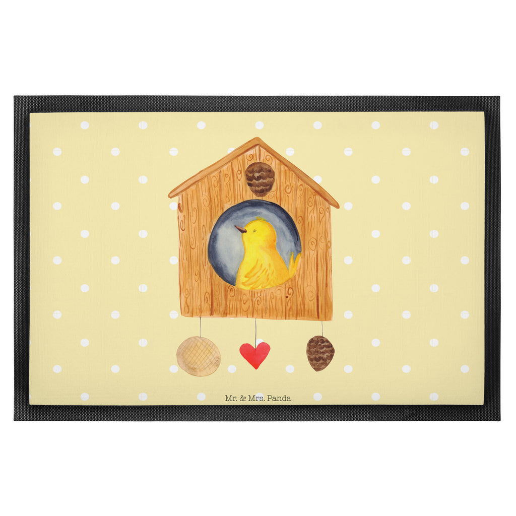 Fußmatte Vogelhaus sweet Home Vogelhaus, Vogel, Home sweet Home, Einzug, Umzug, Geschenk, Einzugsgeschenk, Hausbau, Haus Türvorleger, Schmutzmatte, Fußabtreter, Matte, Schmutzfänger, Fußabstreifer, Schmutzfangmatte, Türmatte, Motivfußmatte,  Haustürmatte, Vorleger  süße Tiermotive, gute Laune, lustige Sprüche, Tiere