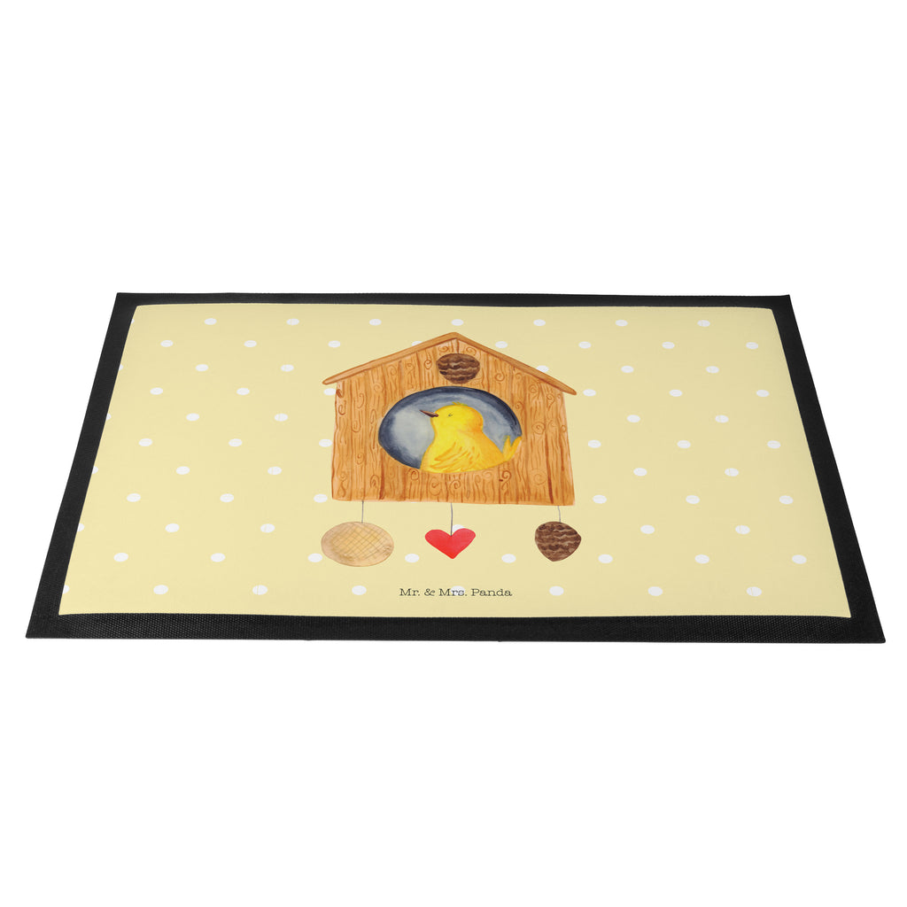 Fußmatte Vogelhaus sweet Home Vogelhaus, Vogel, Home sweet Home, Einzug, Umzug, Geschenk, Einzugsgeschenk, Hausbau, Haus Türvorleger, Schmutzmatte, Fußabtreter, Matte, Schmutzfänger, Fußabstreifer, Schmutzfangmatte, Türmatte, Motivfußmatte,  Haustürmatte, Vorleger  süße Tiermotive, gute Laune, lustige Sprüche, Tiere