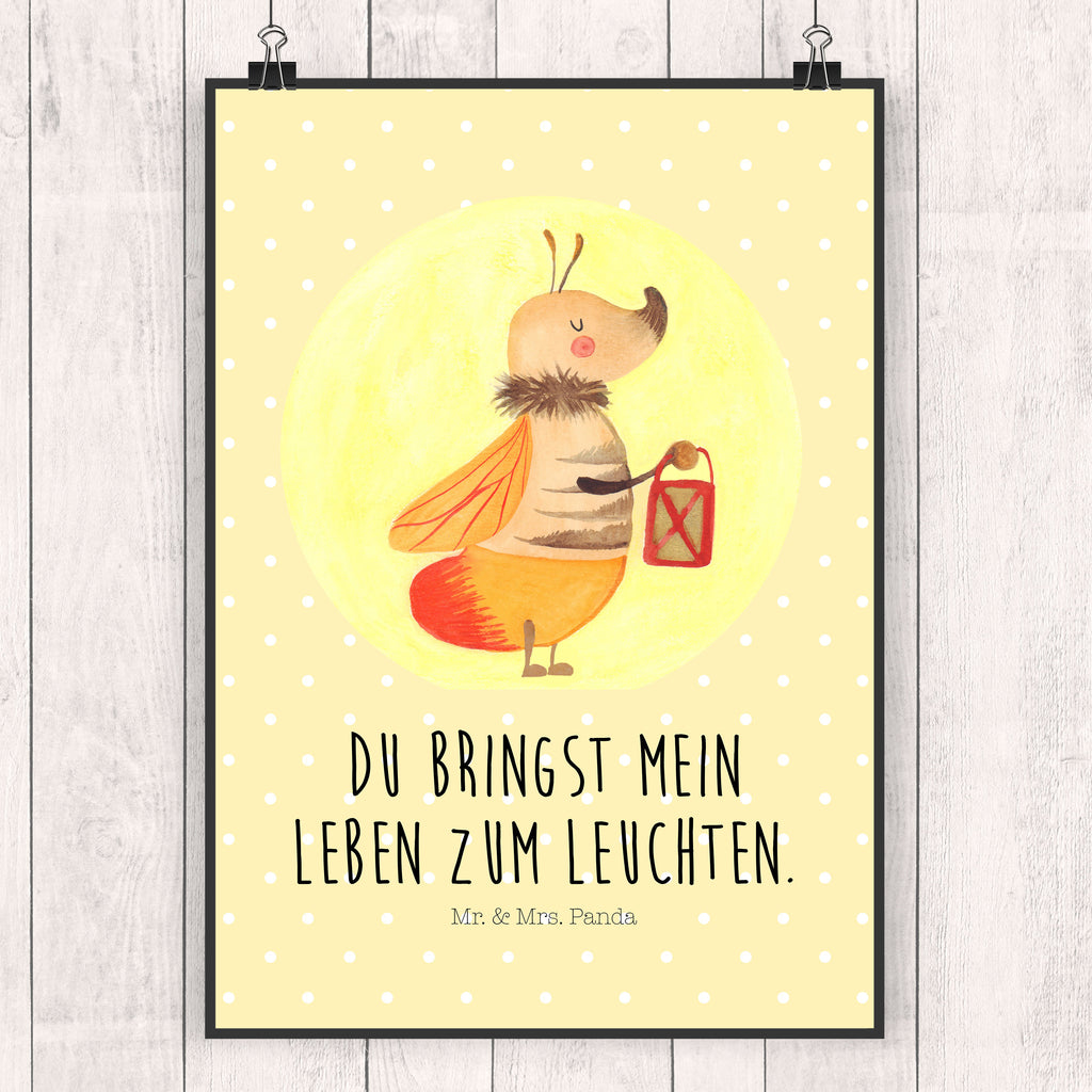 Poster Glühwürmchen Poster, Wandposter, Bild, Wanddeko, Küchenposter, Kinderposter, Wanddeko Bild, Raumdekoration, Wanddekoration, Handgemaltes Poster, Mr. & Mrs. Panda Poster, Designposter, Kunstdruck, Posterdruck, Tiermotive, Gute Laune, lustige Sprüche, Tiere, Glühwürmchen, Glühwurm, Falter, Liebe, Leuchten, magisch, Liebesbeweis, Lieblingsmensch, Verlobung, Heiratsantrag, Jahrestag, Liebesspruch