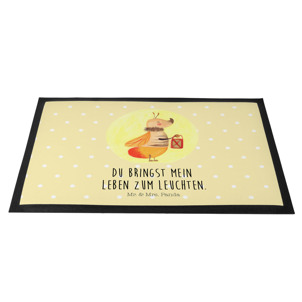 Fußmatte Glühwürmchen Glühwürmchen, Glühwurm, Falter, Liebe, Leuchten, magisch, Liebesbeweis, Lieblingsmensch, Verlobung, Heiratsantrag, Jahrestag, Liebesspruch Türvorleger, Schmutzmatte, Fußabtreter, Matte, Schmutzfänger, Fußabstreifer, Schmutzfangmatte, Türmatte, Motivfußmatte,  Haustürmatte, Vorleger  süße Tiermotive, gute Laune, lustige Sprüche, Tiere