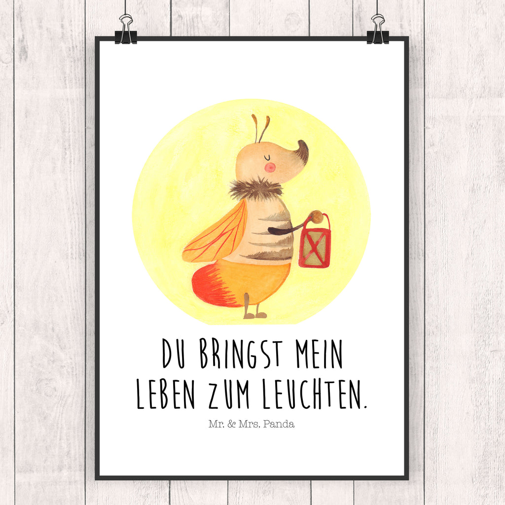 Poster Glühwürmchen Poster, Wandposter, Bild, Wanddeko, Küchenposter, Kinderposter, Wanddeko Bild, Raumdekoration, Wanddekoration, Handgemaltes Poster, Mr. & Mrs. Panda Poster, Designposter, Kunstdruck, Posterdruck, Tiermotive, Gute Laune, lustige Sprüche, Tiere, Glühwürmchen, Glühwurm, Falter, Liebe, Leuchten, magisch, Liebesbeweis, Lieblingsmensch, Verlobung, Heiratsantrag, Jahrestag, Liebesspruch