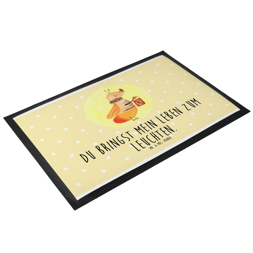 Fußmatte Glühwürmchen Glühwürmchen, Glühwurm, Falter, Liebe, Leuchten, magisch, Liebesbeweis, Lieblingsmensch, Verlobung, Heiratsantrag, Jahrestag, Liebesspruch Türvorleger, Schmutzmatte, Fußabtreter, Matte, Schmutzfänger, Fußabstreifer, Schmutzfangmatte, Türmatte, Motivfußmatte,  Haustürmatte, Vorleger  süße Tiermotive, gute Laune, lustige Sprüche, Tiere