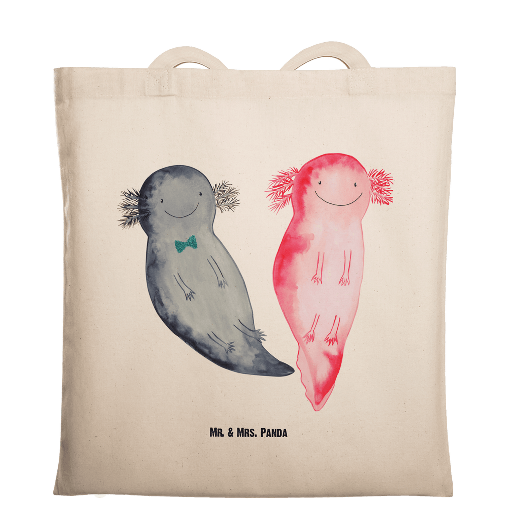 Tragetasche Axolotl Axel+Lotte Beuteltasche, Beutel, Einkaufstasche, Jutebeutel, Stoffbeutel, Axolotl, Molch, Axolot, Schwanzlurch, Lurch, Lurche, Liebe, große Liebe, Liebesbeweis, Freund, Verlobter, Ehemann, Jahrestag, Valentinstag