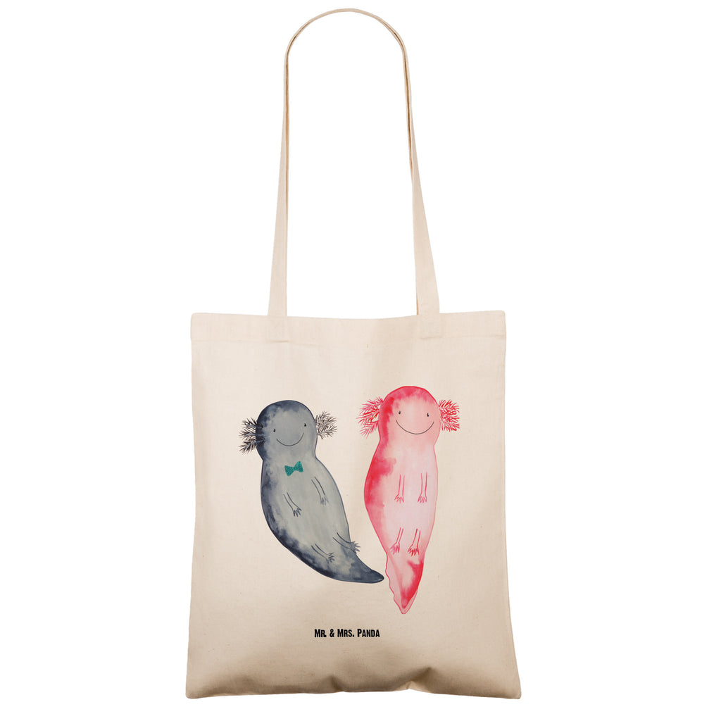 Tragetasche Axolotl Axel+Lotte Beuteltasche, Beutel, Einkaufstasche, Jutebeutel, Stoffbeutel, Axolotl, Molch, Axolot, Schwanzlurch, Lurch, Lurche, Liebe, große Liebe, Liebesbeweis, Freund, Verlobter, Ehemann, Jahrestag, Valentinstag