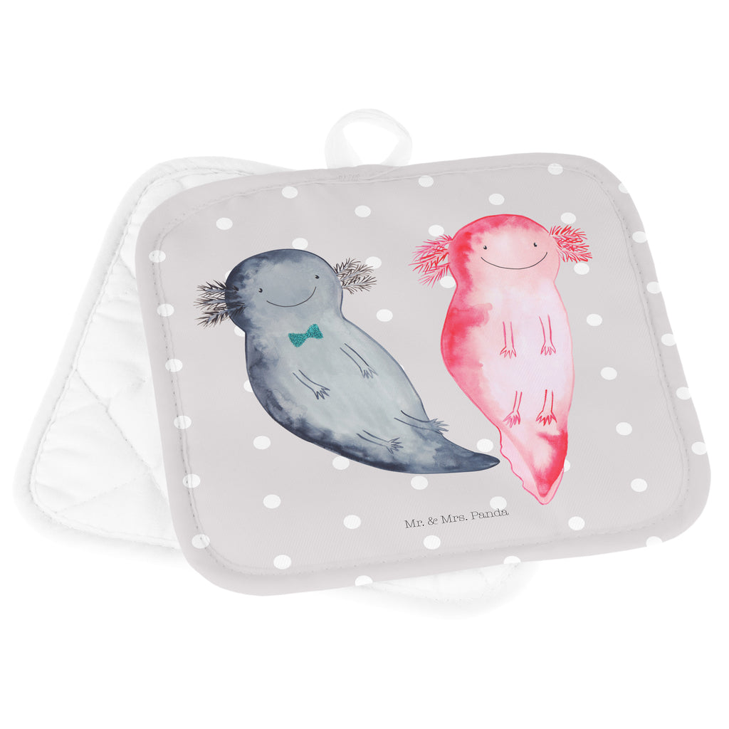 2er Set Topflappen  Axolotl Axel+Lotte Topflappen, Topfuntersetzer, Ofenhandschuh, Topflappen Set, Topflappen lustig, Topflappen mit Spruch, Axolotl, Molch, Axolot, Schwanzlurch, Lurch, Lurche, Liebe, große Liebe, Liebesbeweis, Freund, Verlobter, Ehemann, Jahrestag, Valentinstag