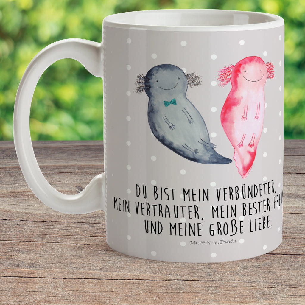 Kindertasse Axolotl Axel+Lotte Kunststoff Tasse, Kindergarten, Tasse, Trinkbecher, Camping Becher, Kaffeetasse, Kunststoffbecher, Kindergartenbecher, Outdoorgeschirr, Kunststoffgeschirr, Reisebecher, Reisetasse, Kinderbecher, Axolotl, Molch, Axolot, Schwanzlurch, Lurch, Lurche, Liebe, große Liebe, Liebesbeweis, Freund, Verlobter, Ehemann, Jahrestag, Valentinstag
