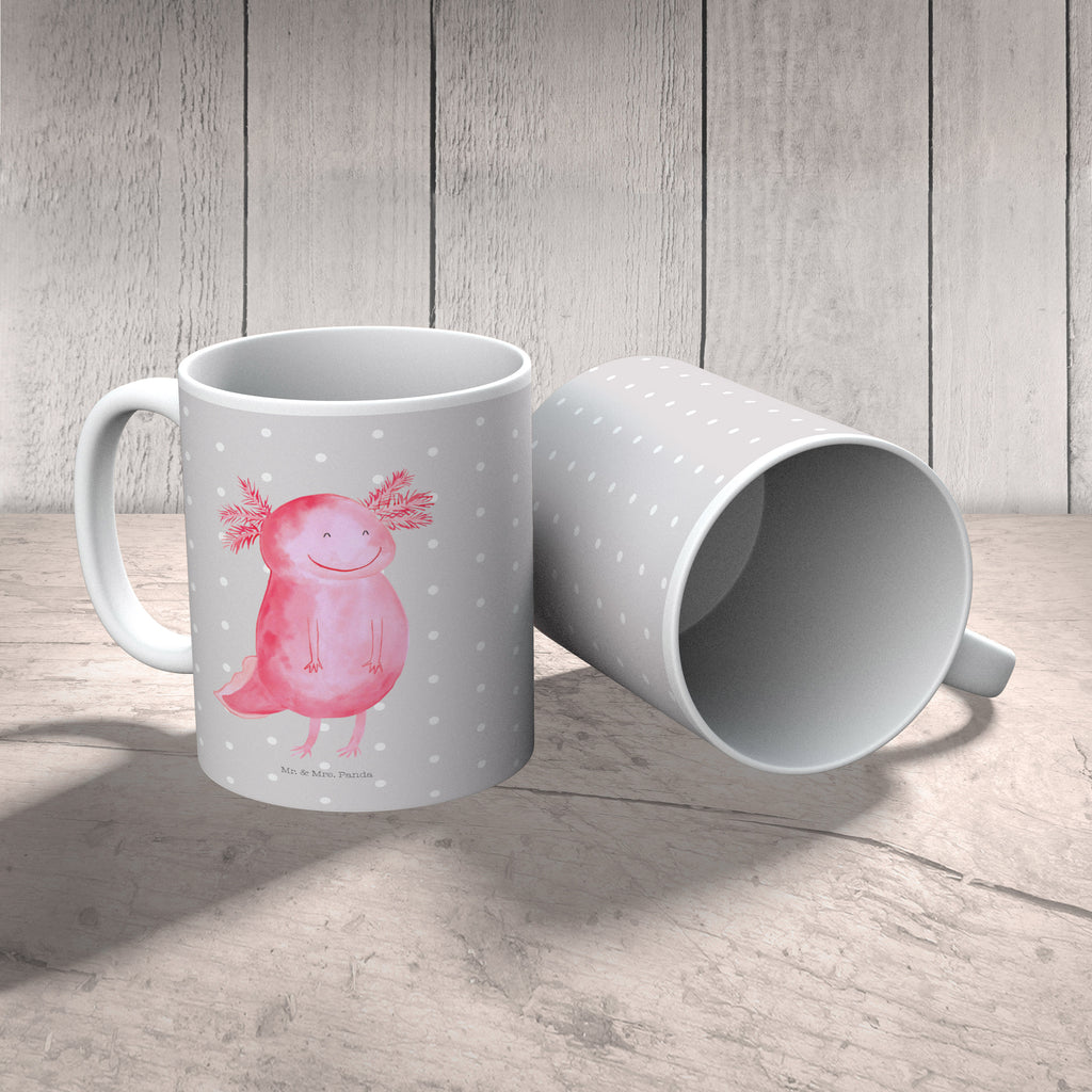 Kindertasse Axolotl glücklich Kunststoff Tasse, Kindergarten, Tasse, Trinkbecher, Camping Becher, Kaffeetasse, Kunststoffbecher, Kindergartenbecher, Outdoorgeschirr, Kunststoffgeschirr, Reisebecher, Reisetasse, Kinderbecher, Axolotl, Molch, Axolot, Schwanzlurch, Lurch, Lurche, Motivation, gute Laune