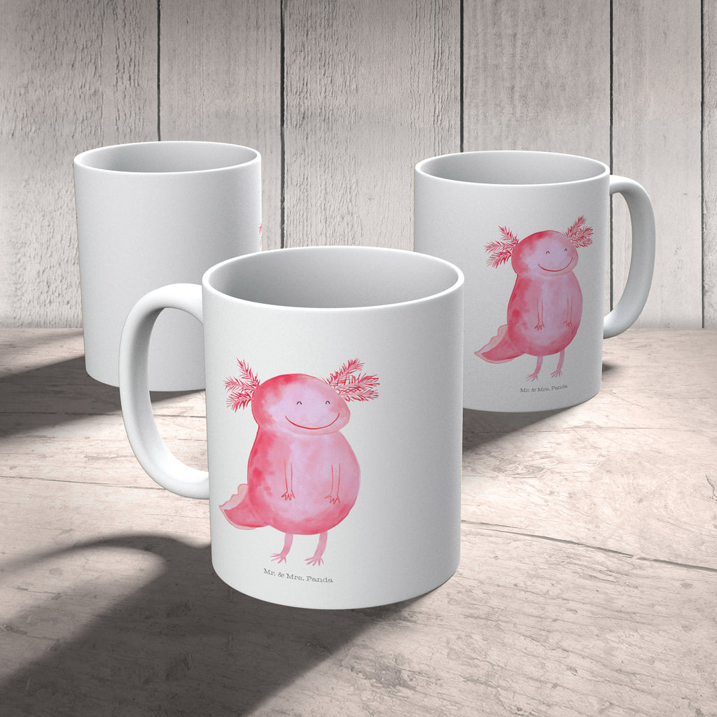 Kindertasse Axolotl glücklich Kunststoff Tasse, Kindergarten, Tasse, Trinkbecher, Camping Becher, Kaffeetasse, Kunststoffbecher, Kindergartenbecher, Outdoorgeschirr, Kunststoffgeschirr, Reisebecher, Reisetasse, Kinderbecher, Axolotl, Molch, Axolot, Schwanzlurch, Lurch, Lurche, Motivation, gute Laune