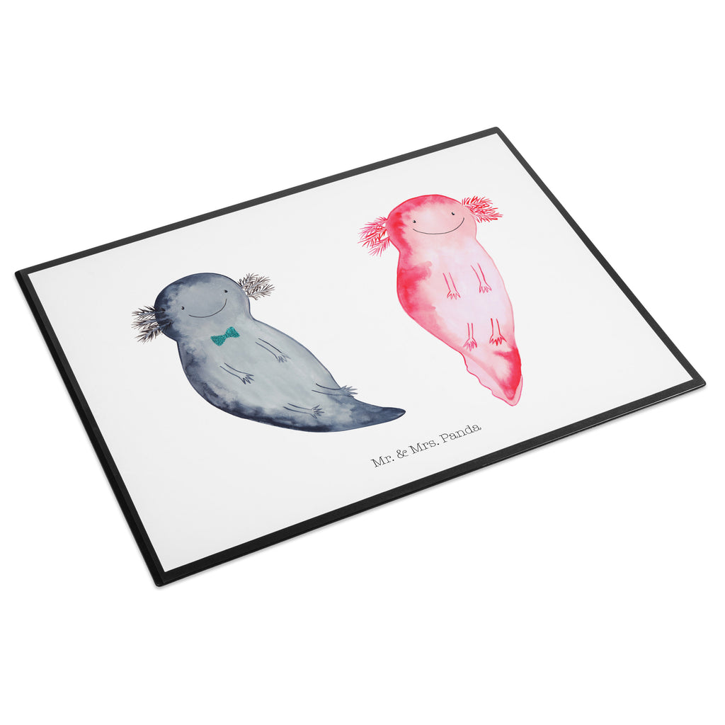 Schreibtischunterlage Axolotl Axel+Lotte Schreibunterlage, Schreibtischauflage, Bürobedarf, Büroartikel, Schreibwaren, Schreibtisch Unterlagen, Schreibtischunterlage Groß, Axolotl, Molch, Axolot, Schwanzlurch, Lurch, Lurche, Liebe, große Liebe, Liebesbeweis, Freund, Verlobter, Ehemann, Jahrestag, Valentinstag
