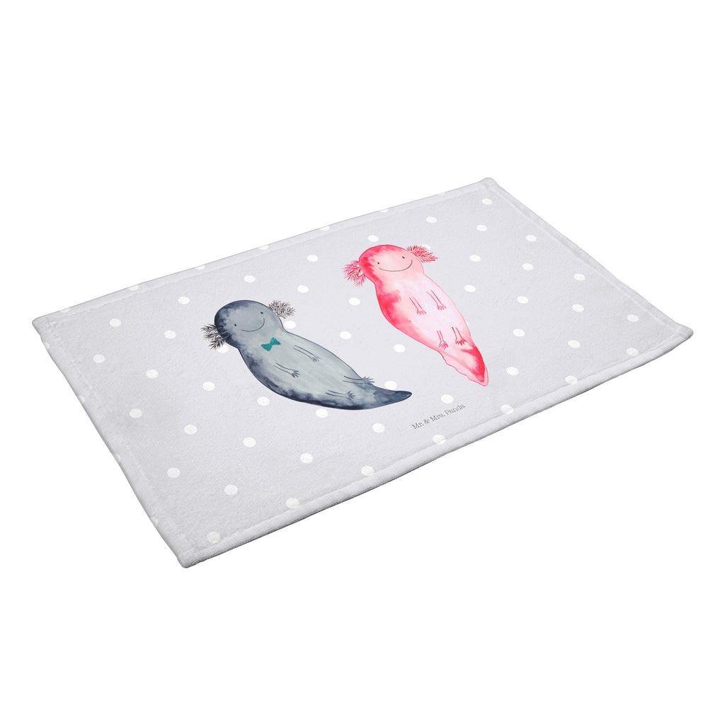 Gäste Handtuch Axolotl Axel+Lotte Gästetuch, Reisehandtuch, Sport Handtuch, Frottier, Kinder Handtuch, Axolotl, Molch, Axolot, Schwanzlurch, Lurch, Lurche, Liebe, große Liebe, Liebesbeweis, Freund, Verlobter, Ehemann, Jahrestag, Valentinstag