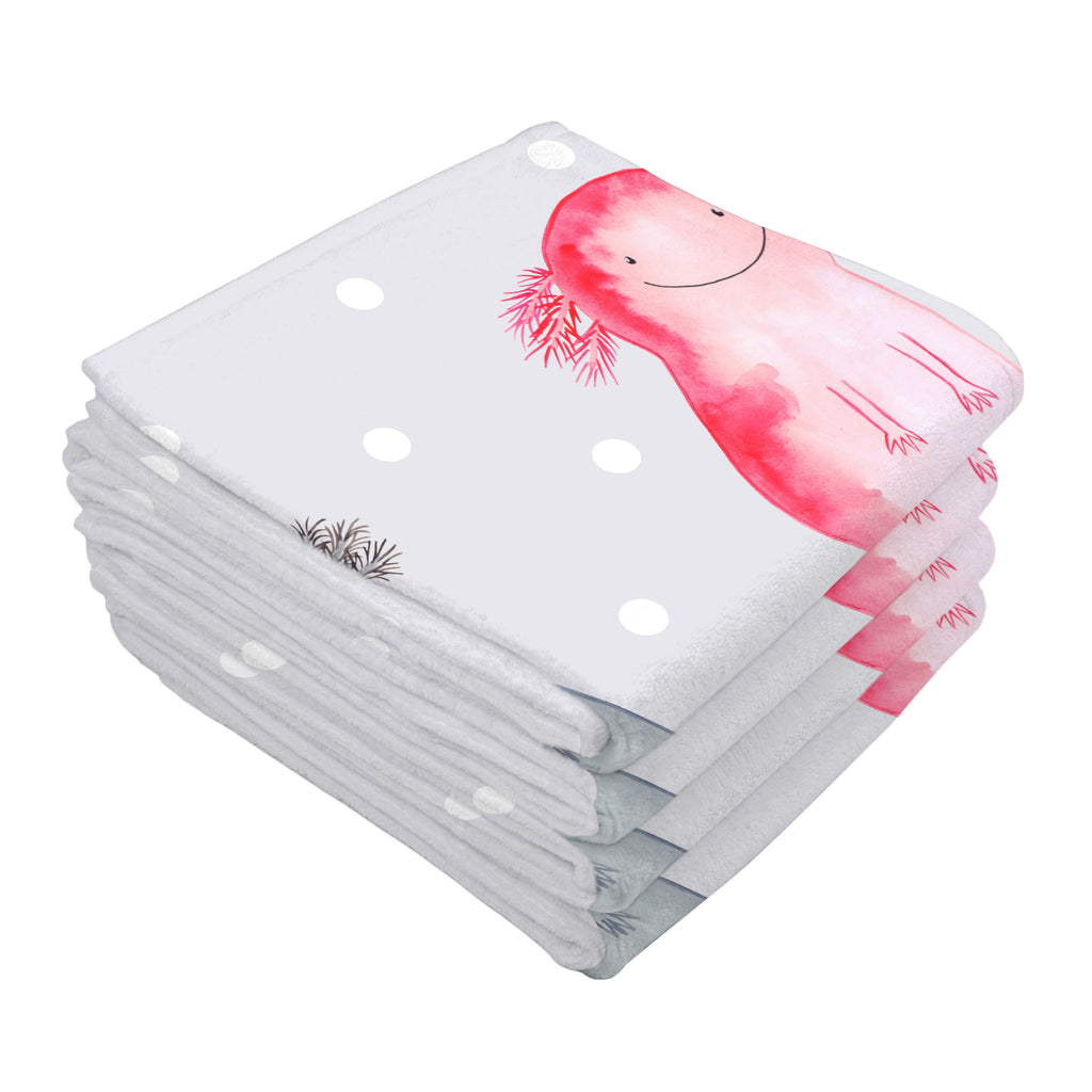 Gäste Handtuch Axolotl Axel+Lotte Gästetuch, Reisehandtuch, Sport Handtuch, Frottier, Kinder Handtuch, Axolotl, Molch, Axolot, Schwanzlurch, Lurch, Lurche, Liebe, große Liebe, Liebesbeweis, Freund, Verlobter, Ehemann, Jahrestag, Valentinstag