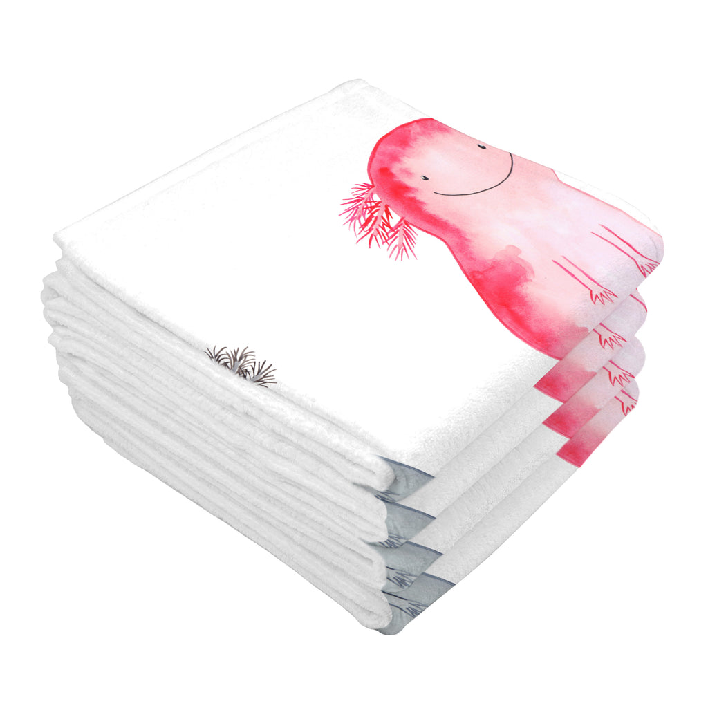 Gäste Handtuch Axolotl Axel+Lotte Gästetuch, Reisehandtuch, Sport Handtuch, Frottier, Kinder Handtuch, Axolotl, Molch, Axolot, Schwanzlurch, Lurch, Lurche, Liebe, große Liebe, Liebesbeweis, Freund, Verlobter, Ehemann, Jahrestag, Valentinstag