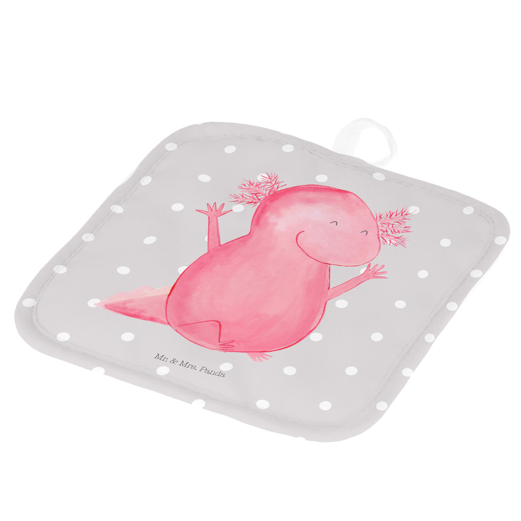 2er Set Topflappen  Axolotl Hurra Topflappen, Topfuntersetzer, Ofenhandschuh, Topflappen Set, Topflappen lustig, Topflappen mit Spruch, Axolotl, Molch, Axolot, Schwanzlurch, Lurch, Lurche, fröhlich, Spaß, Freude, Motivation, Zufriedenheit