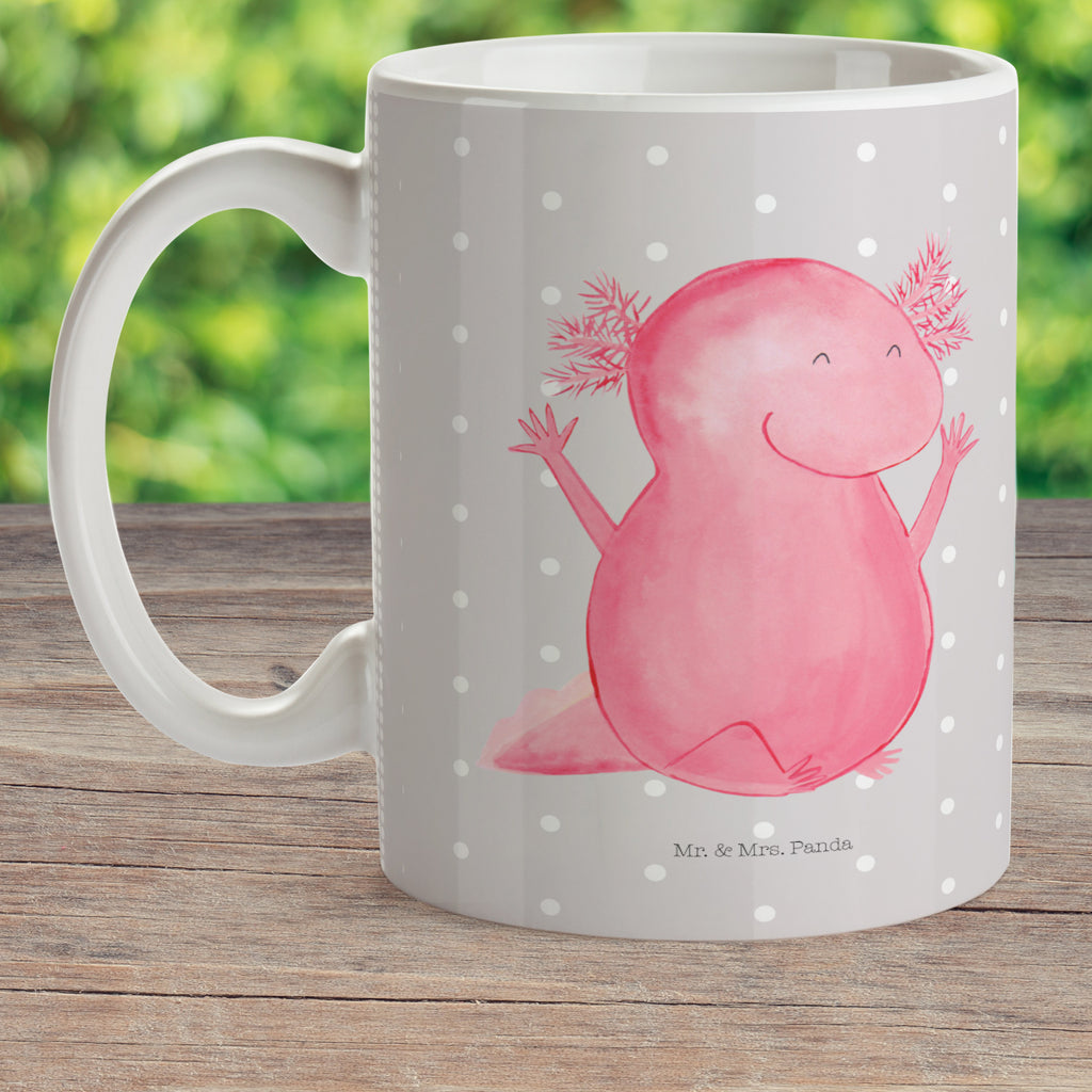Kindertasse Axolotl Hurra Kunststoff Tasse, Kindergarten, Tasse, Trinkbecher, Camping Becher, Kaffeetasse, Kunststoffbecher, Kindergartenbecher, Outdoorgeschirr, Kunststoffgeschirr, Reisebecher, Reisetasse, Kinderbecher, Axolotl, Molch, Axolot, Schwanzlurch, Lurch, Lurche, fröhlich, Spaß, Freude, Motivation, Zufriedenheit