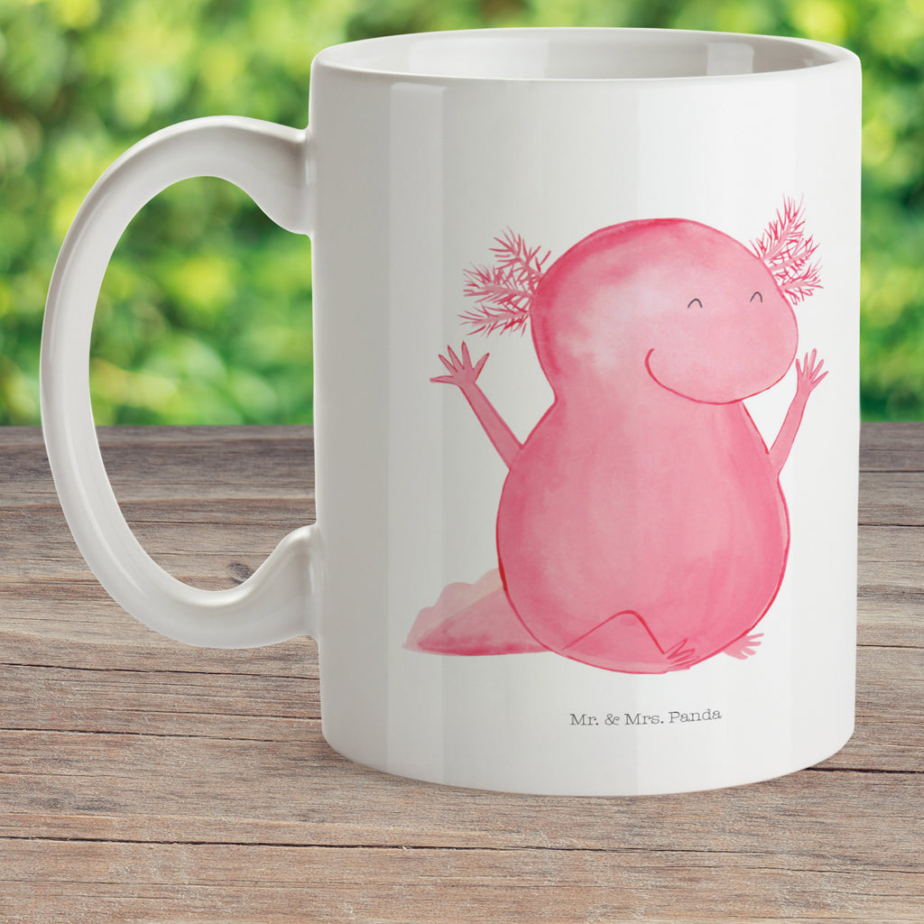 Kindertasse Axolotl Hurra Kunststoff Tasse, Kindergarten, Tasse, Trinkbecher, Camping Becher, Kaffeetasse, Kunststoffbecher, Kindergartenbecher, Outdoorgeschirr, Kunststoffgeschirr, Reisebecher, Reisetasse, Kinderbecher, Axolotl, Molch, Axolot, Schwanzlurch, Lurch, Lurche, fröhlich, Spaß, Freude, Motivation, Zufriedenheit