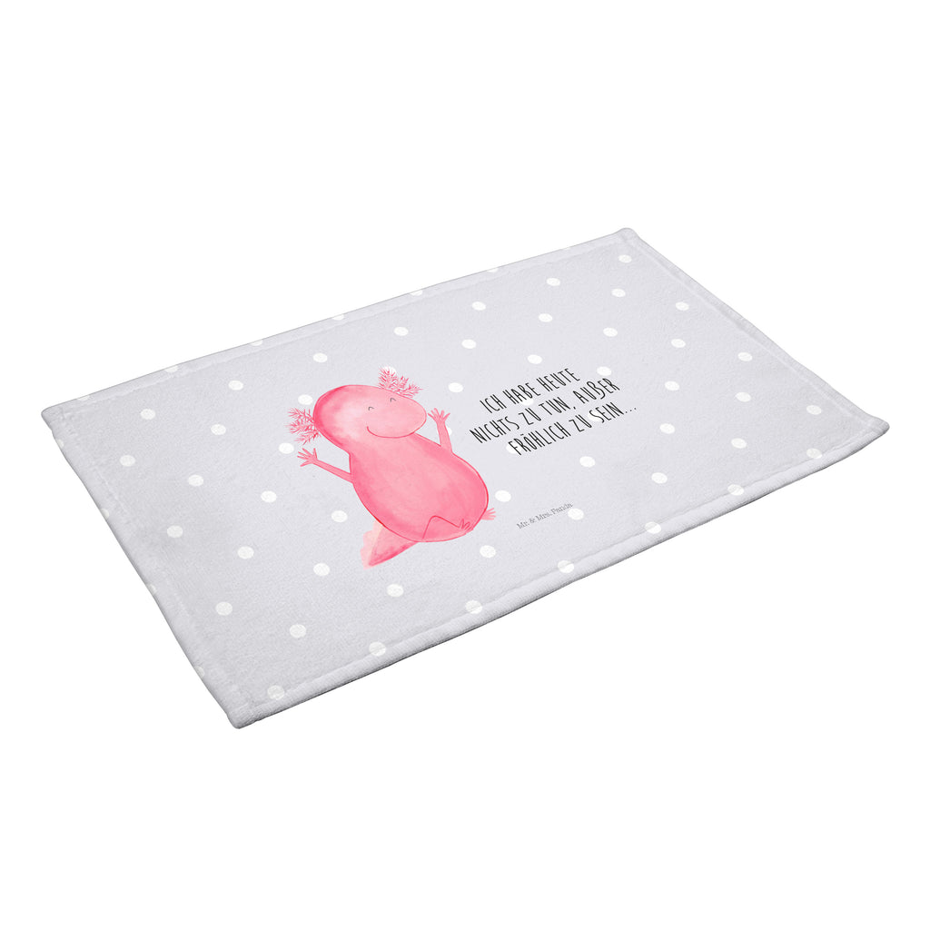 50 x 100 Handtuch Axolotl Hurra Handtuch, Badehandtuch, Badezimmer, Handtücher, groß, Kinder, Baby, Axolotl, Molch, Axolot, Schwanzlurch, Lurch, Lurche, fröhlich, Spaß, Freude, Motivation, Zufriedenheit